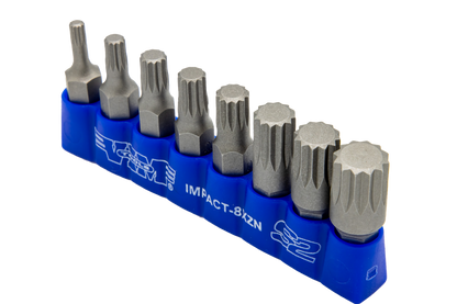 8 PC 5/16″ Shank Impact Triple Square Bit Set