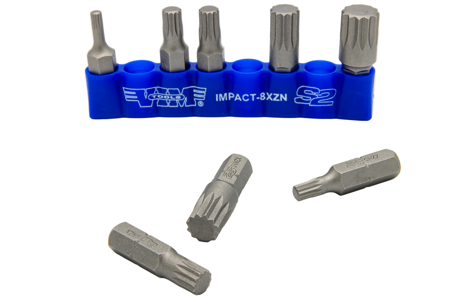8 PC 5/16″ Shank Impact Triple Square Bit Set