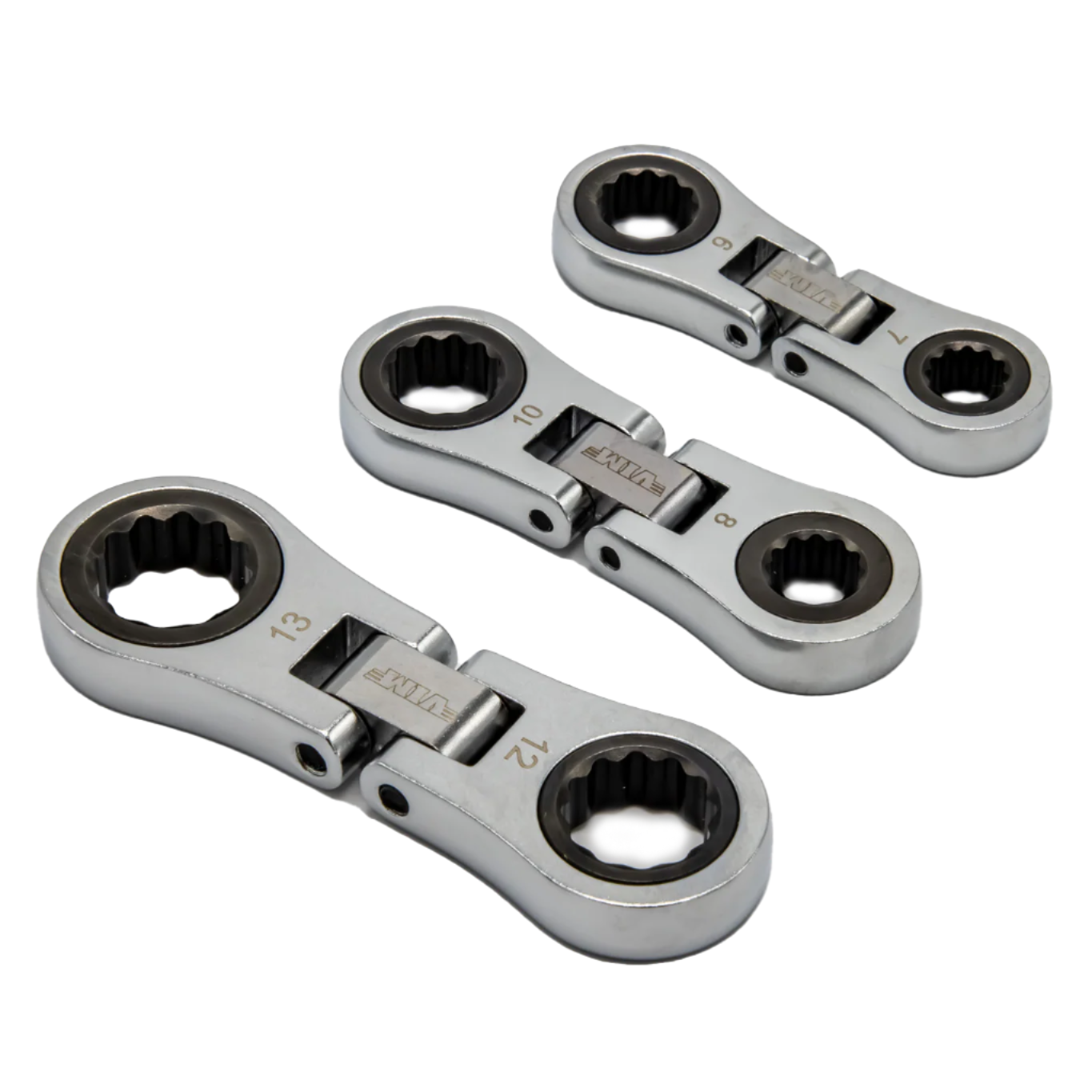 3 pc. Nano Flex Palm Ratcheting Wrench Set – Metric