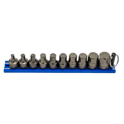 IMPACT Metric Hex Driver Set 10 pc, Power or Hand Approved, 3/8″Sq. Drive