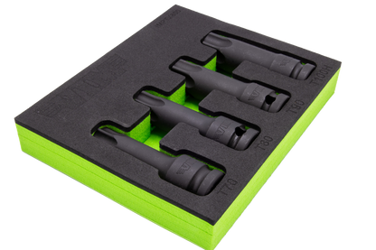 1/2″ Drive Impact TORX® Drivers, T70,T80,T90,T100, One Piece Drivers, 3″ Long