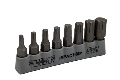 TORX PLUS, Impact Quality S2 Bit Set, 8 pc Bits 5/16″ Hex bodies, 1.25″L, IP20 thru IP55