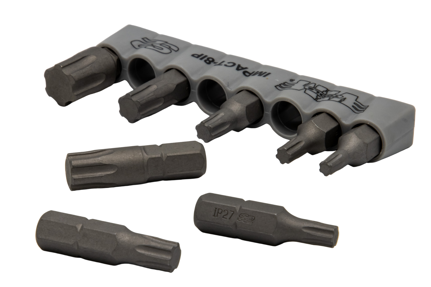 TORX PLUS, Impact Quality S2 Bit Set, 8 pc Bits 5/16″ Hex bodies, 1.25″L, IP20 thru IP55