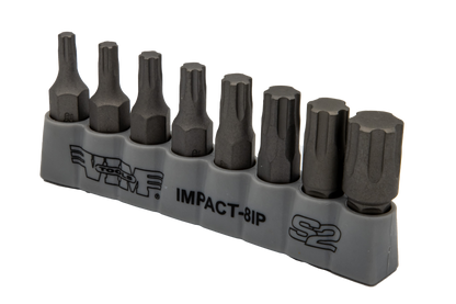 TORX PLUS, Impact Quality S2 Bit Set, 8 pc Bits 5/16″ Hex bodies, 1.25″L, IP20 thru IP55