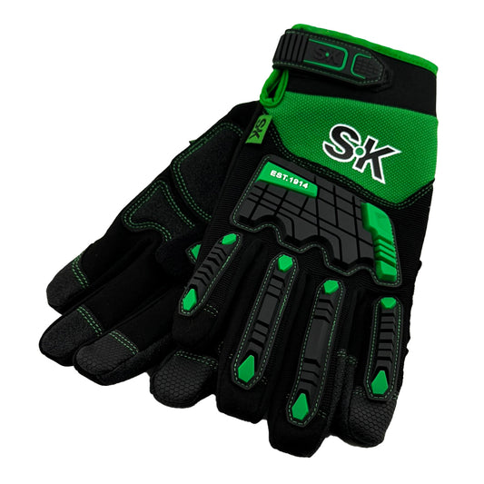 Heavy-Duty Impact Work Gloves (Large - XL)
