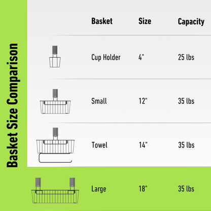 Large Utility Magnetic Basket - Holds up to 35 lbs