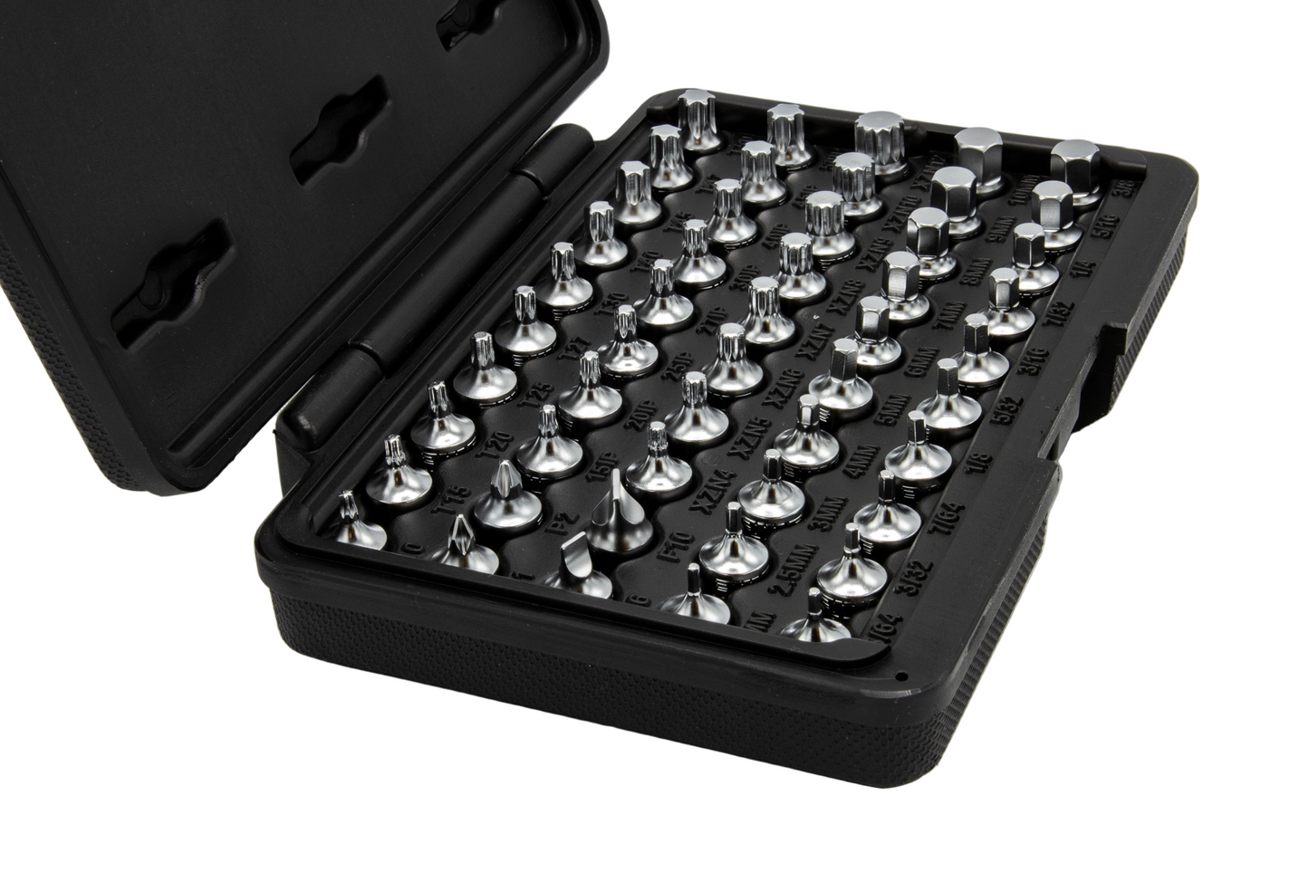 Elite 50 pc Mechanics Master Set, all 1/4″ drive and 20mm OAL, TORX®, TORX® Plus, XZN Hex flat Philips