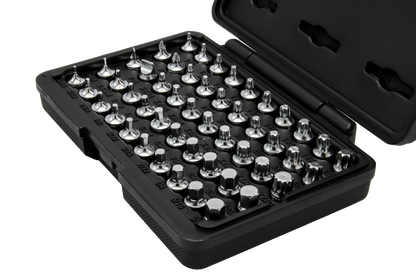 Elite 50 pc Mechanics Master Set, all 1/4″ drive and 20mm OAL, TORX®, TORX® Plus, XZN Hex flat Philips