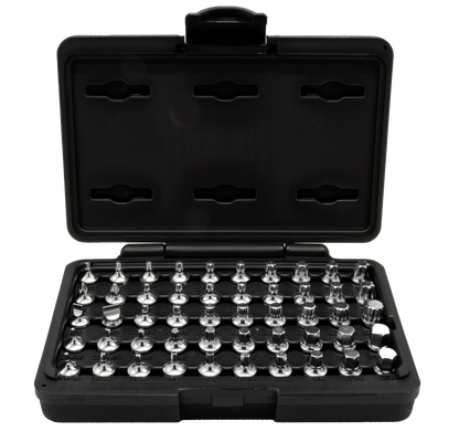 Elite 50 pc Mechanics Master Set, all 1/4″ drive and 20mm OAL, TORX®, TORX® Plus, XZN Hex flat Philips