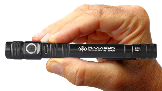 WorkStar® 361 Rechargeable LED Zoom Penlight/Inspection Light USB-C - BLACK