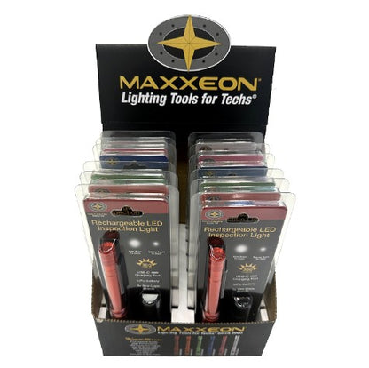 WorkStar® Mixed Display 12-Pack - Rechargeable Penlights USB-C