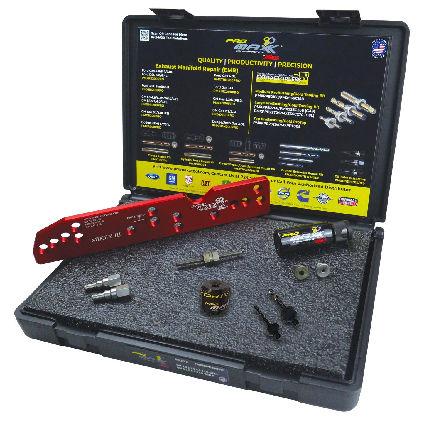 ProMAXX Exhaust Manifold Repair Kit – Broken Bolt, GM/GMC LS 4.8L, 5.3L, 6.0L, 6.2L & NEW LT 6.6L - Mikey III