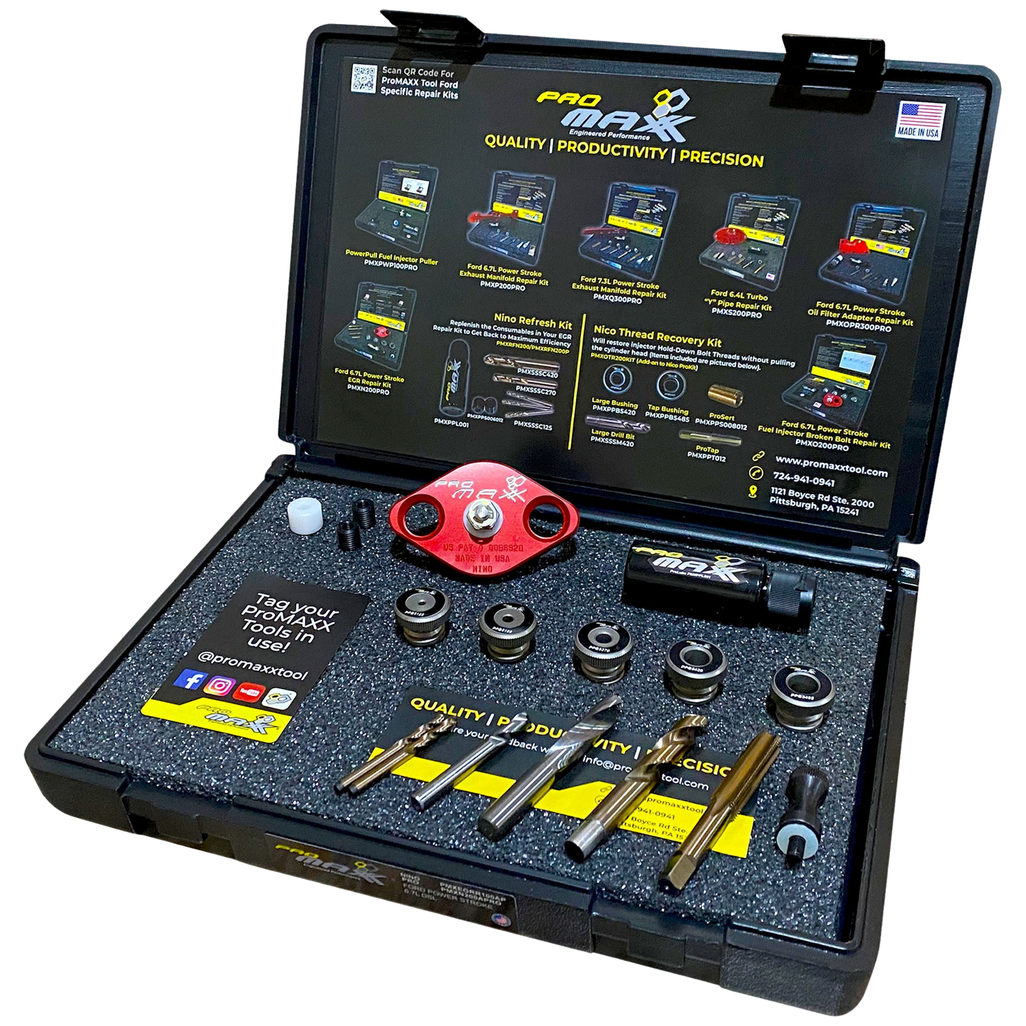 ProMAXX Tool Ford 6.7L EGR Tube 6mm Bolt Repair Kit