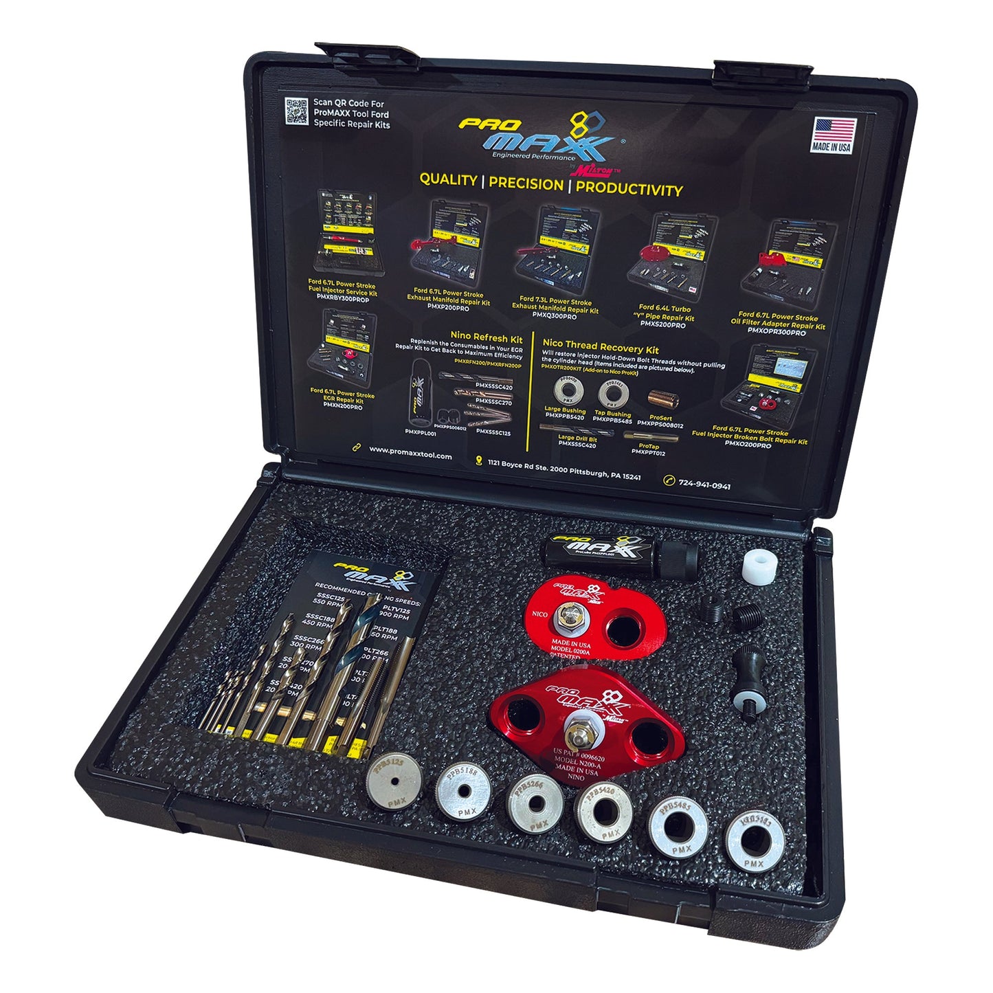 ProMAXX Ford 6.7L Power Stroke Diesel EGR Tube & Fuel Injector Broken Bolts - Nino/Nico Combo Kit