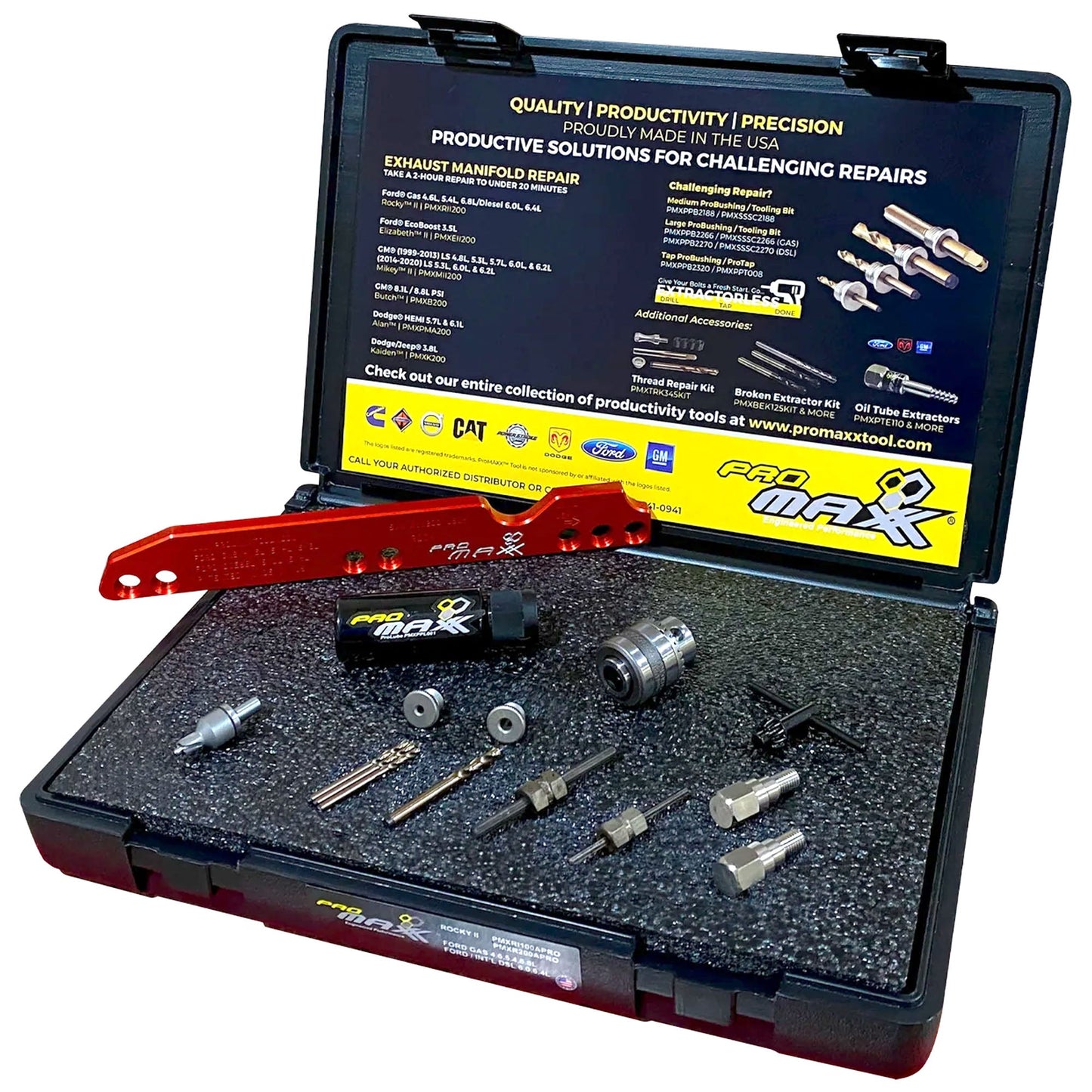 ProMAXX Tool Ford Gas 4.6L, 5.4L, 6.8L, and Diesel 6.0L, 6.4L Bolt Repair Kit
