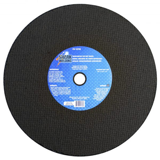 Cut-Off Wheel – Aluminum Oxide – Double Reinforced – 14″ x 1/8″ x 1″ – 36 Grit