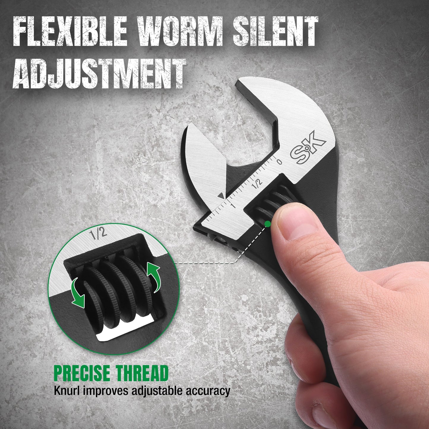 10" Efficient Adjustable Wrench