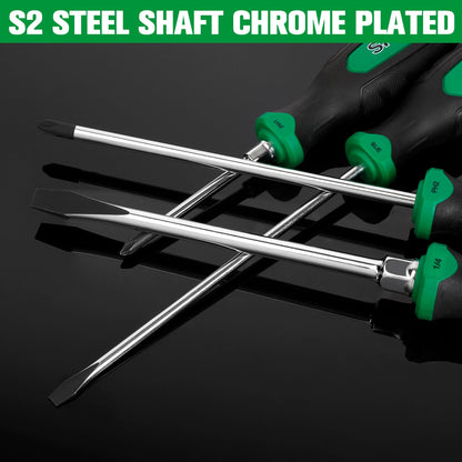 8 Piece Dual-Material Magnetic Combination Screwdriver Set