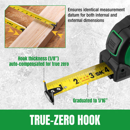 SK Tools USA - 25 Ft. Self-Locking Tape Measurer, #SK02342