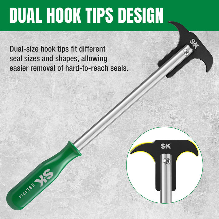SK Tools USA - Seal Puller with 2 Extra Blades, #SK03482