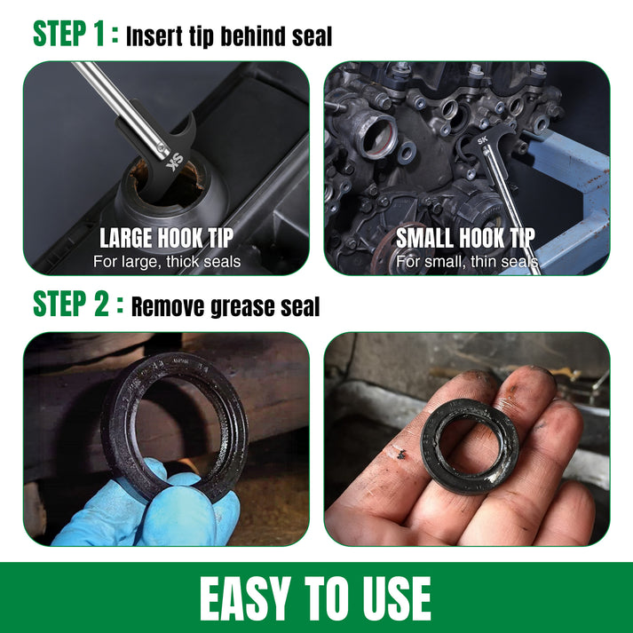 SK Tools USA - Seal Puller with 2 Extra Blades, #SK03482