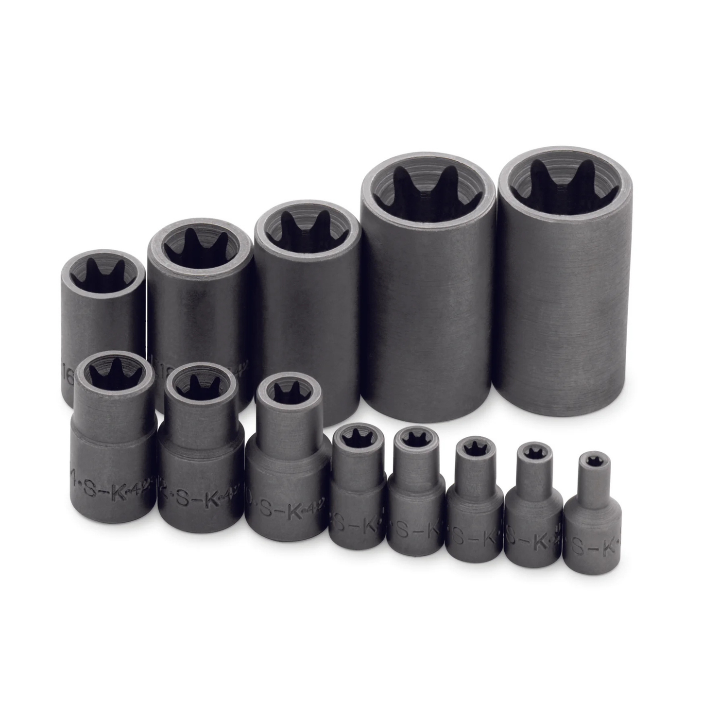 13 Piece 1/4", 3/8" and 1/2" Drive Female TORX® Socket Set