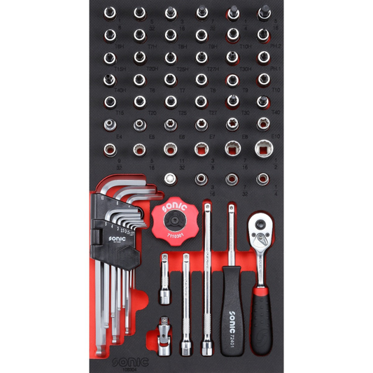 Sonic Tools - SAE Bit Socket Set 1/4", 63-PCS - SMALL SFS