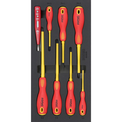Sonic Tools - VDE Screwdriver Set, 8-PCS - SMALL SFS