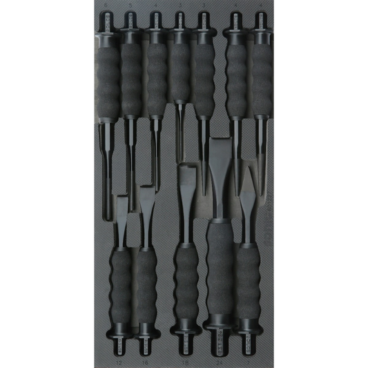 Sonic Tools - Gripped Chisel & Punch Set, 12-PCS - SMALL SFS