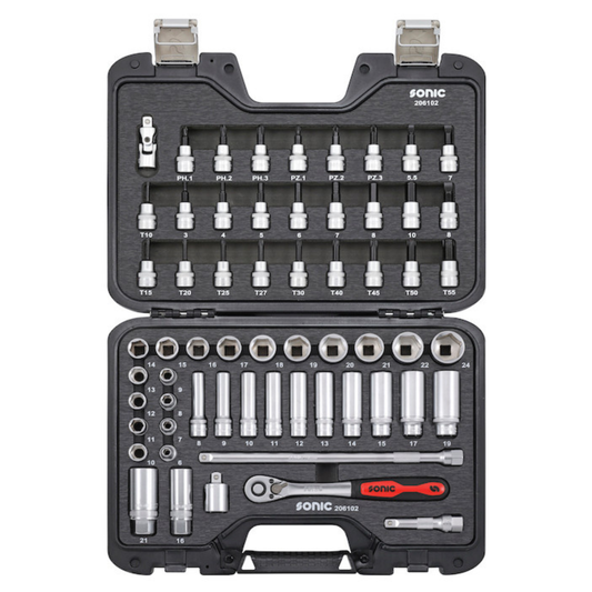 Sonic Tools - MCS Socket and Bit Socket Set 3/8", 61-PCS