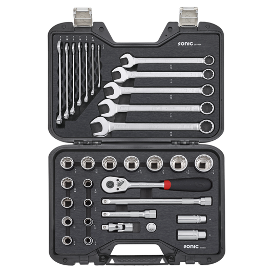 Sonic Tools - MCS SAE Socket & Wrench 1/2", 34-PCS