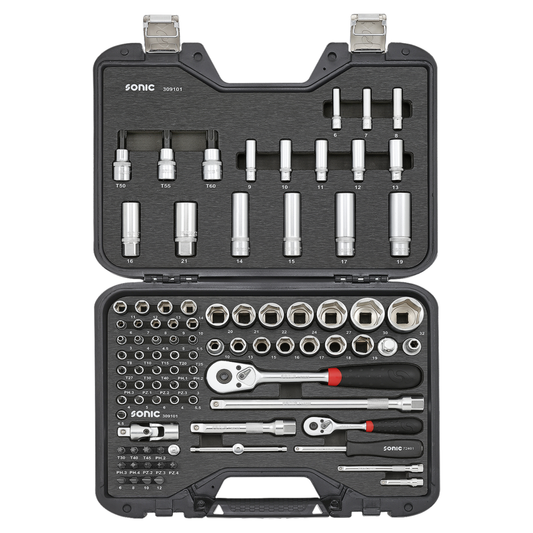 Sonic Tools - MCS Metric Combination Set 1/4" 1/2", 91-PCS