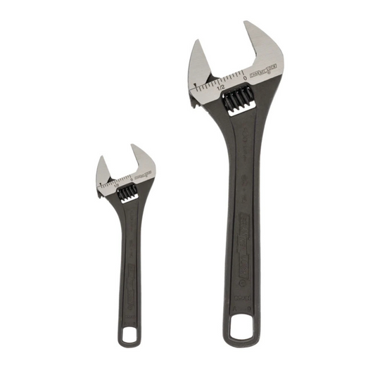 Channellock 2-Piece Black Adjustable Wrench Set