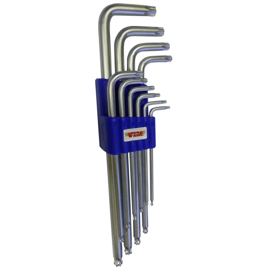 Torx L-Key Wrench Set – Half Cut Short Arm & Ball-End Long Arm (T8-T50)