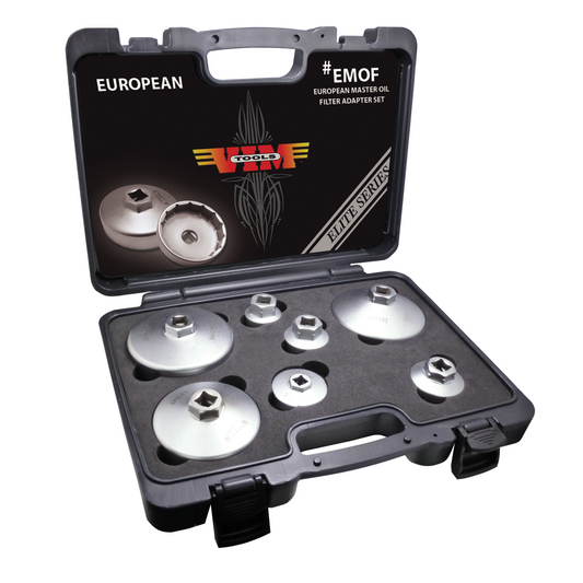 EUROPEAN Master Oil Filter Adapter Set, Forged 7 pc