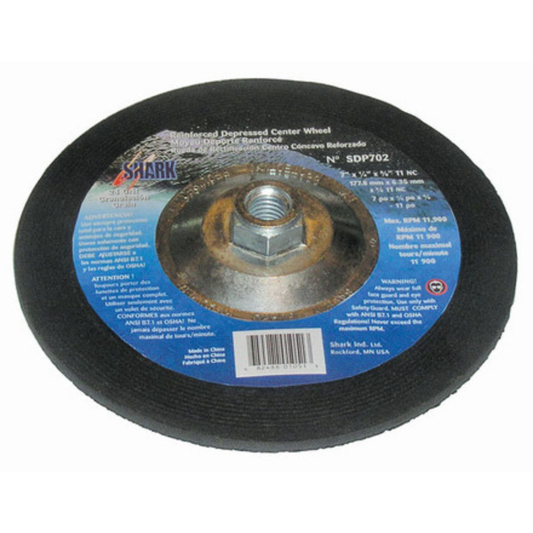 5PK - Depressed Center Type 27 Silicon Carbide Grinding Wheels – Hubless. 4.5″ x 1/4″ x 7/8″ – A24R Grit