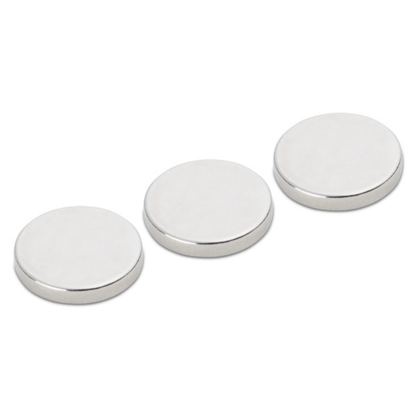 3 pc. 18 mm Rare Magnetic Discs (11177)