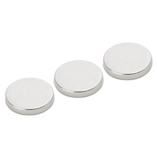 3 pc. 18 mm Rare Magnetic Discs