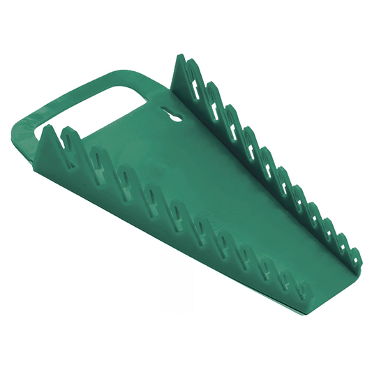 Green Plastic Wrench Rack for 15 Tools