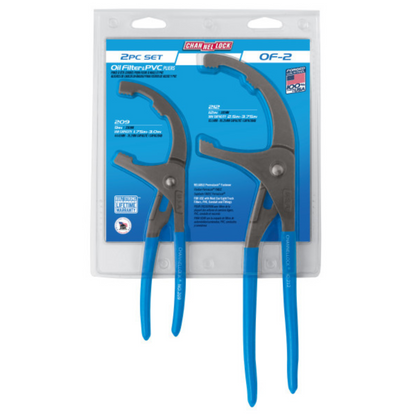 Channellock 2pc Oil Filter/ PVC Plier Set