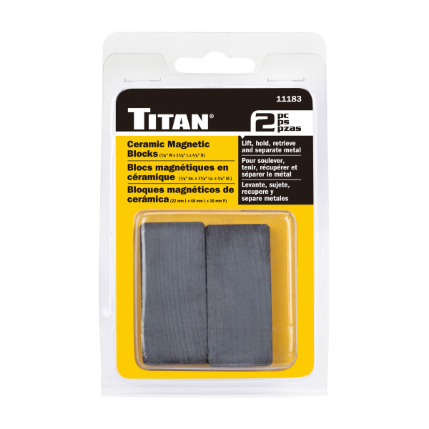 2 pc. Ceramic Magnetic Blocks (11183)