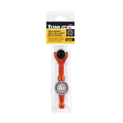1/4 in. Drive Aluminum Swivel Head Micro Ratchet (11322)
