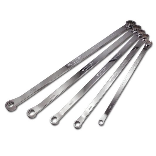 Drain Plug Wrench Set, Extra Long, Offset Box Heads (8mm - 19mm)