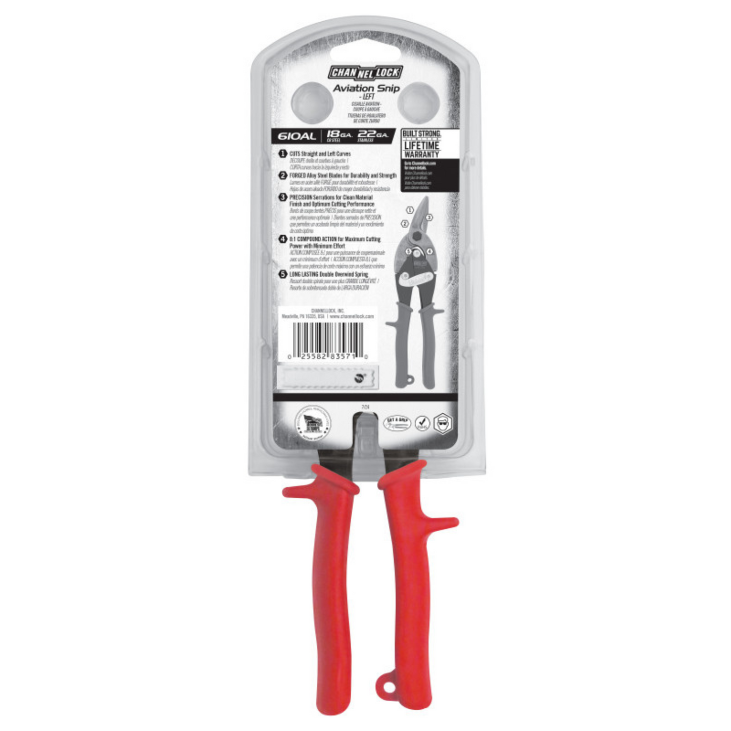 Channellock 10-Inch Left Aviation Snip