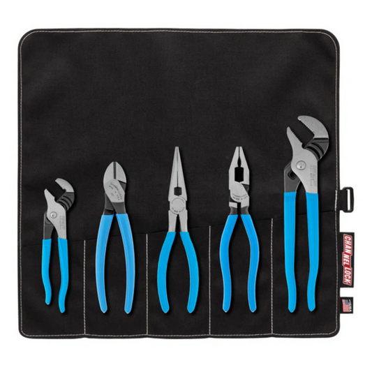 Channellock 5pc Professional Tool Set with Tool Roll