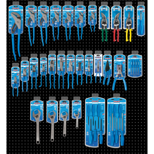 Channellock Professional Tool Display - Plier, Driver, Wrench, Snip