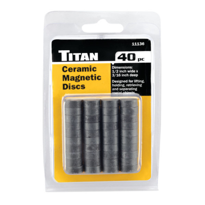 40 pc. Ceramic Magnetic Discs (11136)