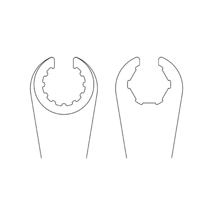 12-POINT AND 6-POINT SPLINE DRIVE LONG OXYGEN SENSOR SOCKET