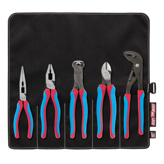 Channellock 5pc CODE BLUE® E SERIES™ Pliers Set with Tool Roll