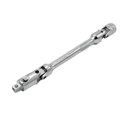 6" OAL 1/4" Dr. Double Joint Universal Locking Extension with Spring-Loaded Male End